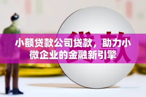鄄城小额贷款公司贷款，助力小微企业的金融新引擎