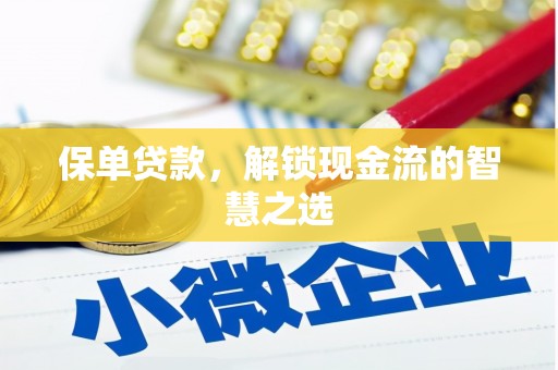 鄄城保单贷款，解锁现金流的智慧之选