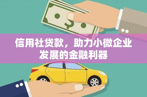 鄄城信用社贷款，助力小微企业发展的金融利器