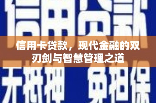鄄城信用卡贷款，现代金融的双刃剑与智慧管理之道